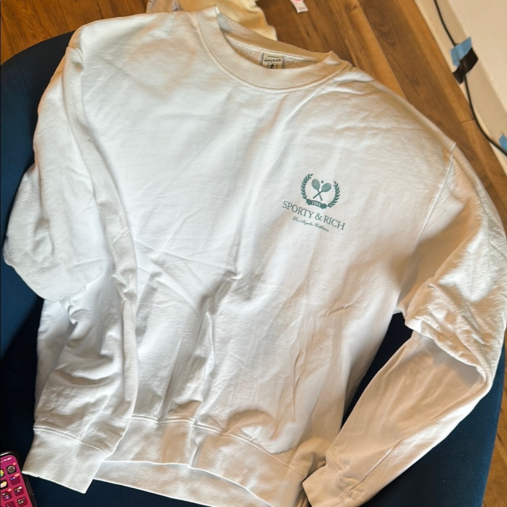 Sporty & Rich White Sweatshirt